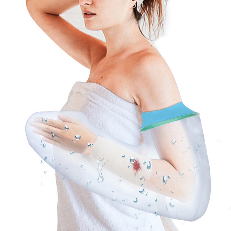 SUPERNIGHT Waterproof Full Arm Cast Cover Protector for Shower - Reusable Adult Sleeve Bag to Keep Wound and Bandage Dry - Perfect for Broken Hand, Elbow, Wrists, and Arms - Image 1